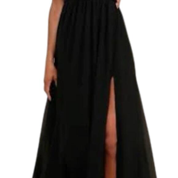 maxi black sheer dress Steve Madden Women's Ember Dress, Black, XS